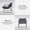 FERPIT Upholstered Sling Accent Chair with Metal Frame Modern Style - 2 of 4