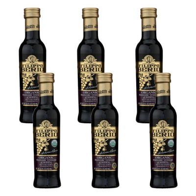 Filippo Berio Organic Balsamic Vinegar of Modena - Case of 6/8.4 fz