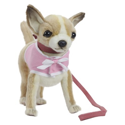 toy dog on leash