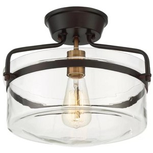 TOBILI Flush Mount Ceiling Light with Clear Glass Shade,Modern Flush Mount Lighting - 1 of 4