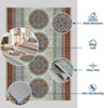 Vintage Area Rugs Non-Slip Oriental Throw Rugs, Non-Shedding Ultra-Thin Indoor Mat, Machine Washable Floor Carpet - 4 of 4