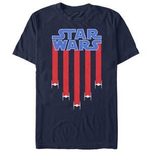 Men's Star Wars Fourth of July  TIE Fighter Stripes T-Shirt - 1 of 4