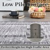 TackView Distressed Bordered Area Rug Non Slip Non Shedding Rug Soft Thin Rug Low Pile Washable Floor Carpet - 2 of 4