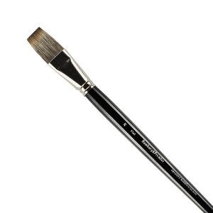Creative Mark Hamburg Premiere Professional Oil Painting Brushes - Flat Oil Paint Brush - Handmade in Germany, Natural & Synthetic Hair Blend, Long - 1 of 4
