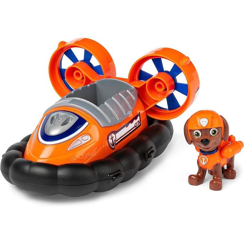PAW Patrol, Zuma’s Hovercraft Vehicle With Collectible Figure, For Kids Aged 3 And Up, 2 of 4