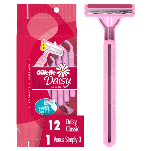 Gillette Venus Simply3 Women's Disposable Razors, 4 Count (Pack of 1)