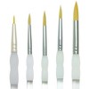 Royal & Langnickel Soft Grip Round Golden Taklon Fiber Paint Brush Set, Assorted Size, Set of 5 - 2 of 2