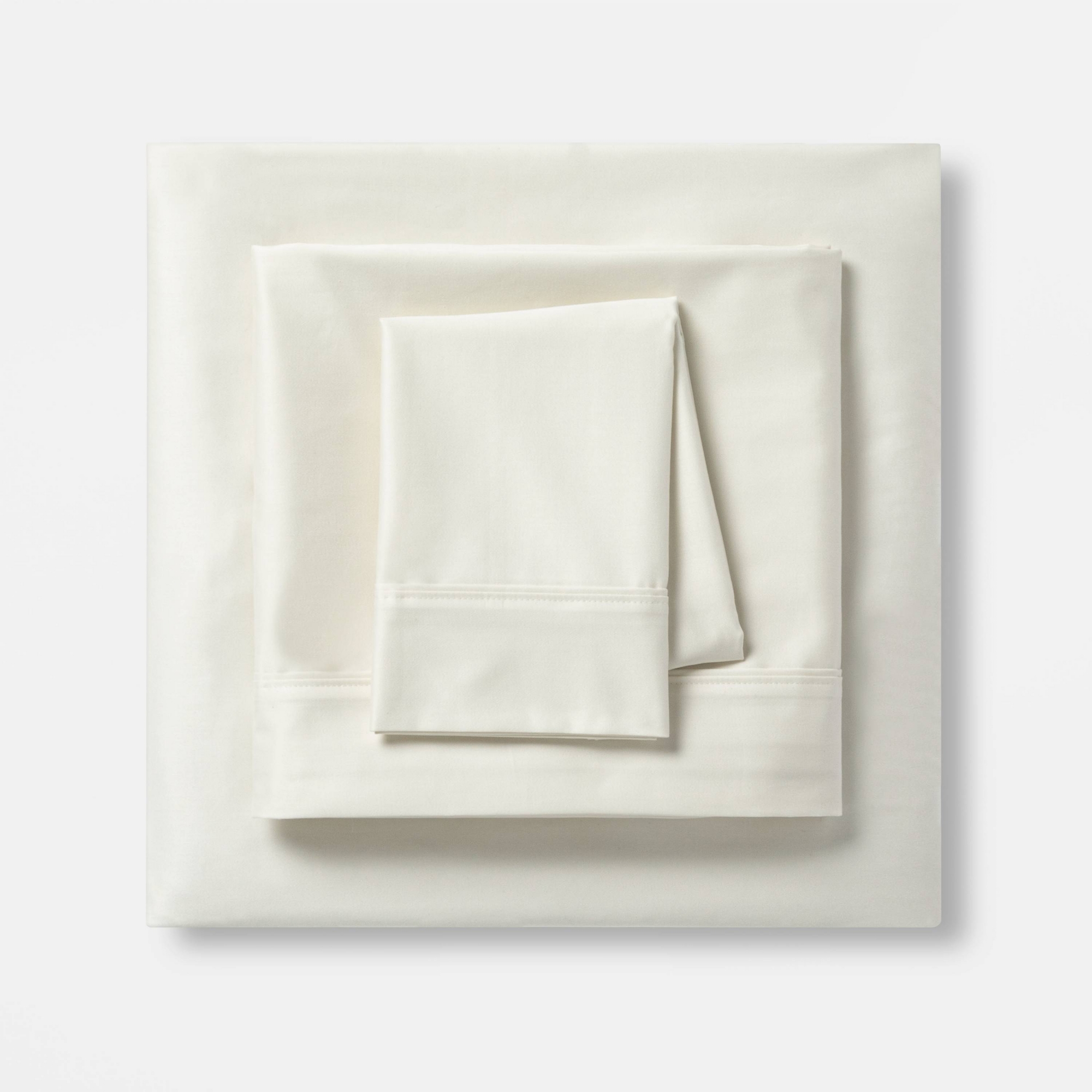 King Solid Performance 400 Thread Count Sheet Set Sour Cream - Threshold™