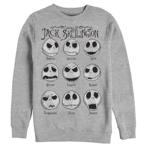 Men's The Nightmare Before Christmas Emotional Jack Sweatshirt - 1 of 4