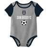 MLS San Diego FC Infant Boys' 3pk Bodysuit - 2 of 4