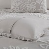 Okak Queen/King 3-Piece Cotton Tufted Floral Bed Duvet Cover Set Mini Set,Comfortable Coverlet Bedding Sets,Machine Washable - 4 of 4