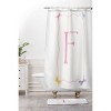 Deny Designs April Lane Art Simple Bow Monogram Shower Curtain - 3 of 3