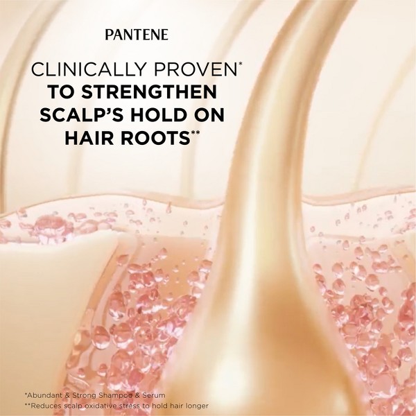 Champú Pantene Abundante y Fuerte - 13.5 fl oz: Limpieza básica, para todo tipo de cabello, uso diario, líquido 7