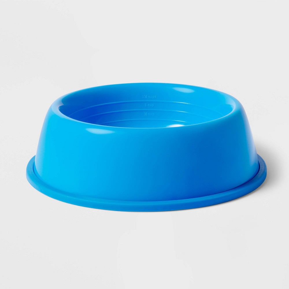 20oz Plastic Cat and Dog Bowl - Sun Squad™ Blue