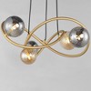 ET2 Lighting Planetary 5 - Light Chandelier in  Gold - 2 of 3