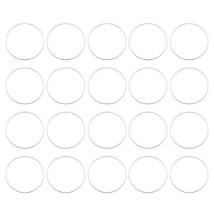 Unique Bargains DIY Craft Brass Hollow Round Jewelry Connecting O-Rings 50 Pcs - 1 of 4