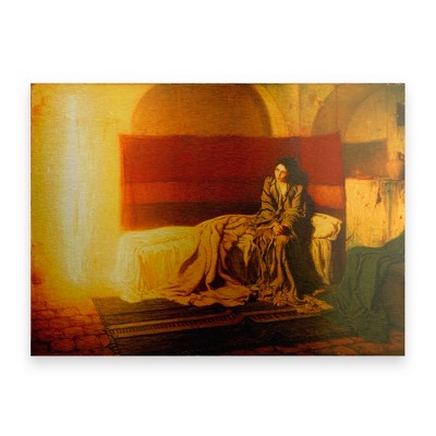 Trademark Fine Art-Henry Ossawa Tanner 'The Annunciation' Floating Brushed Aluminum Art