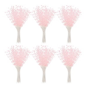 Unique Bargains No Fading Plastic Decorations Pearl String Bouquet 60 Pcs - 1 of 4
