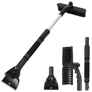 iMountek"3-in-1 Extendable Windshield Ice Scraper, Snow Broom & Shovel for Car Frost and Snow Removal" BlackOrange&Blue - 1 of 4