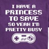Men's - Instant Message - Video Gamer I Have A Princess To Save Short Sleeve Graphic T-Shirt - 2 of 4