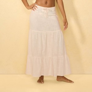 Women's Gauze Tiered Cover Up Skirt - Shade & Shore™ - 1 of 4