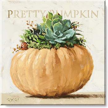 Sullivans Darren Gygi Pretty Pumpkin Canvas, Museum Quality Giclee Print, Gallery Wrapped, Handcrafted in USA