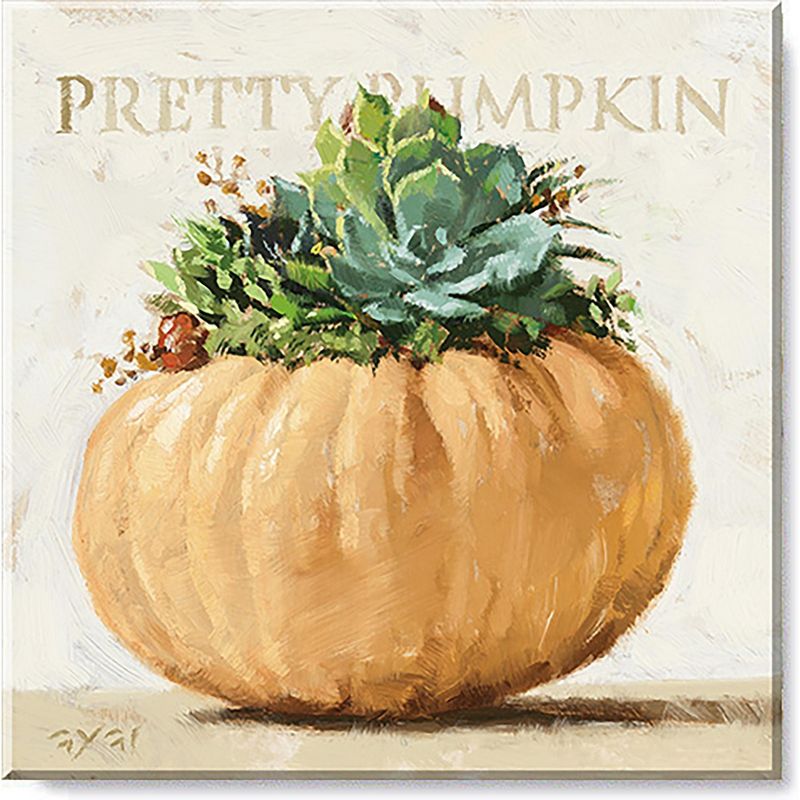 Sullivans Darren Gygi Pretty Pumpkin Canvas, Museum Quality Giclee Print, Gallery Wrapped, Handcrafted in USA, 1 of 6