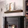 APRILSOUL Dark Chocolate Rustic Elegance Handcrafted Pine Wood Fireplace Mantel - 2 of 4