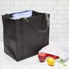 Okuna Outpost Set of 15 Medium Non Woven Shopping Tote Bags, Reusable Mesh Drawstring Produce Grocery Bags, 5 Sizes - 2 of 4