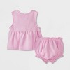 Baby Girls' Ribbed Tank Set - Cat & Jack™ - 2 of 4