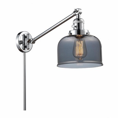 Bell - 1 Light Swing Arm Wall Sconce In Industrial Style-25 Inches Tall and 8 Inches Wide