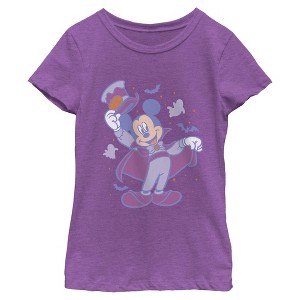 Girls Mickey & Friends Halloween Tipping Hat Cape Costume T Shirt - 1 of 4