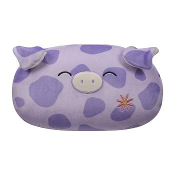 Squishmallows 12" Pammy Purple Spotted Pig with Flower Embroidery Medium Stackable Plush