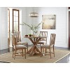 Charlotte Pedestal Dining Table Driftwood - Buylateral: 45.25" Round, MDF, 4-Seater - image 4 of 4