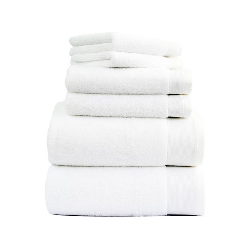 Luxury 100% Cotton Bath Towels - 6 Piece Set, Extra Soft & Fluffy, Hotel  Bath Towel Set - 2 Bathroom Towels, 2 Hand Towels & 2 Washcloths - White :  Target