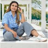 HAPPY BAY Hawaiian Shirts Womens Summer Button Down Beach Party Shirt Casual Blouses Short Sleeve Tropical Vacation Button Up Shirts - 3 of 4