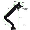 Single Monitor Arm Desk Mount Black Computer Monitor Arm Mount with 2 USB Ports Uncaged Ergonomics - 4 of 4