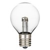 Novelty Lights Glass G30 Globe Hanging LED String Light Replacement Bulbs E12 Candelabra Base - 3 of 4