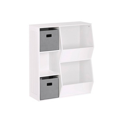 HM&DX 360° Rotating Childrens Bookshelf,Cartoon Books Rack Floor Simple Child Book Shelf for Home Bookcases Furniture 
