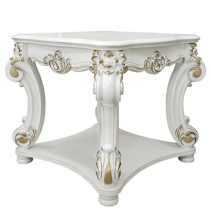 Vendome 31&#34; Accent Tables Antique Pearl - Acme Furniture, 4 of 10