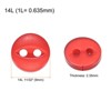 Unique Bargains Round Resin 2-Hole Fish Eye Craft Replacement Sewing Button 10 Pcs - 2 of 4