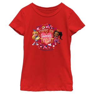 Girl's Alice's Wonderland Bakery Friends Are a Sweet Treat T-Shirt - 1 of 4