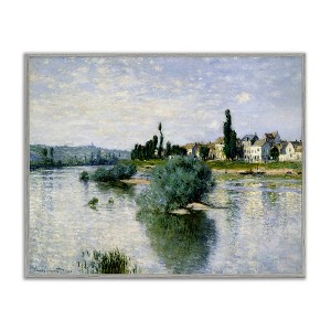 Stupell Industries The Seine at Lavacourt Framed Giclee Art, Gray, 20" x 16" - 1 of 4