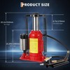 TruAIR Heavy Duty Air Hydraulic Bottle Jack – Dual Pneumatic/Manual Operation for Trucks/SUVs,Red - 3 of 4