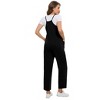 Coolmee Women's Maternity Jumpsuits Casual Adjustable Spaghetti Strap Jogger Overalls Outfits Pregnancy Rompers with Pockets XL Black - 4 of 4