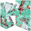 Halloween Men's Floral Print Button-Down Shirt Men's Hawaiian Floral Shirts Tropical Holiday Beach Shirt - 4 of 4