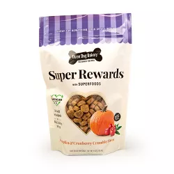 Three Dog Bakery Super Rewards with Superfoods - Pumpkin Cranberry Crumble Dog Treats - 8oz