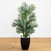 Nearly Natural 4.5-ft Areca Palm Tree with Black Wash Planter UV Resistant (Indoor/Outdoor) - 2 of 4