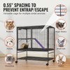 VEVOR 39" Rolling Metal Ferret Cage, Large 2-Tier Critter Nation Cage, Small Animal Cage with Ramps & Tray, Easy to Set up for Pet Rats, Hamster - 4 of 4