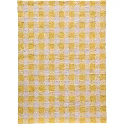 Gingham Rug - Yellow - (7'6" x9'6") - Momeni